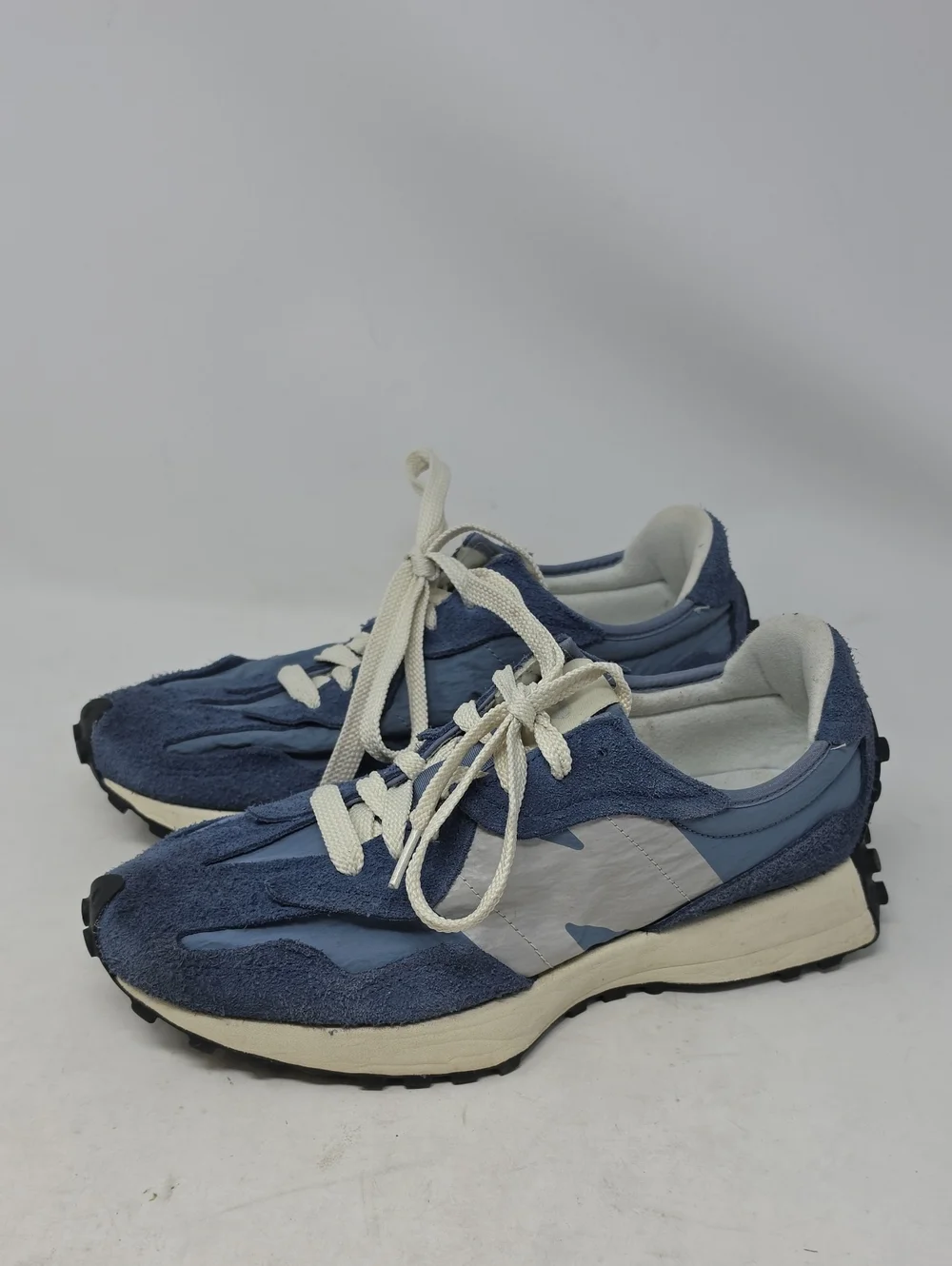 New Balance Shoe 327 Mens Blue Suede Panel Indigo Casual Running U327WCB Size 10